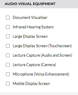 Audio Visual Equipment Filter